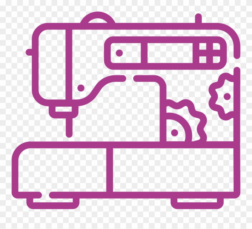 Icon Sewing Machine Pink Clipart
