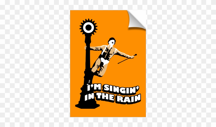 A Clockwork Orange Singing In The Rain Clipart