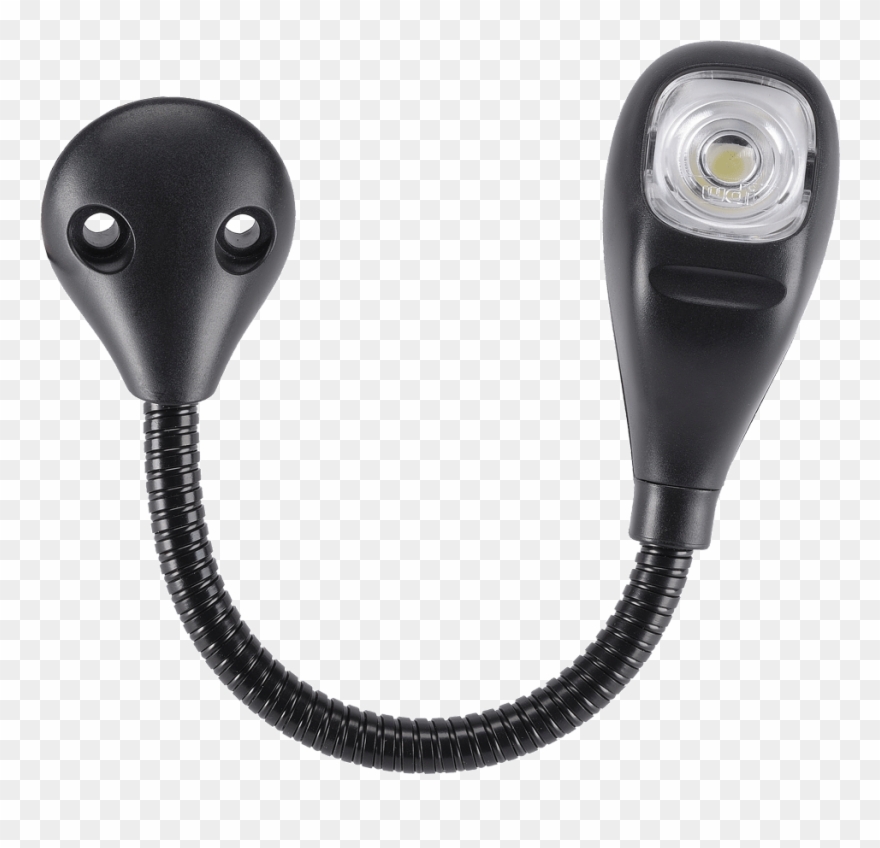 D Reading Lamp With 150mm Flexible Arm And Fixed Mounting Clipart