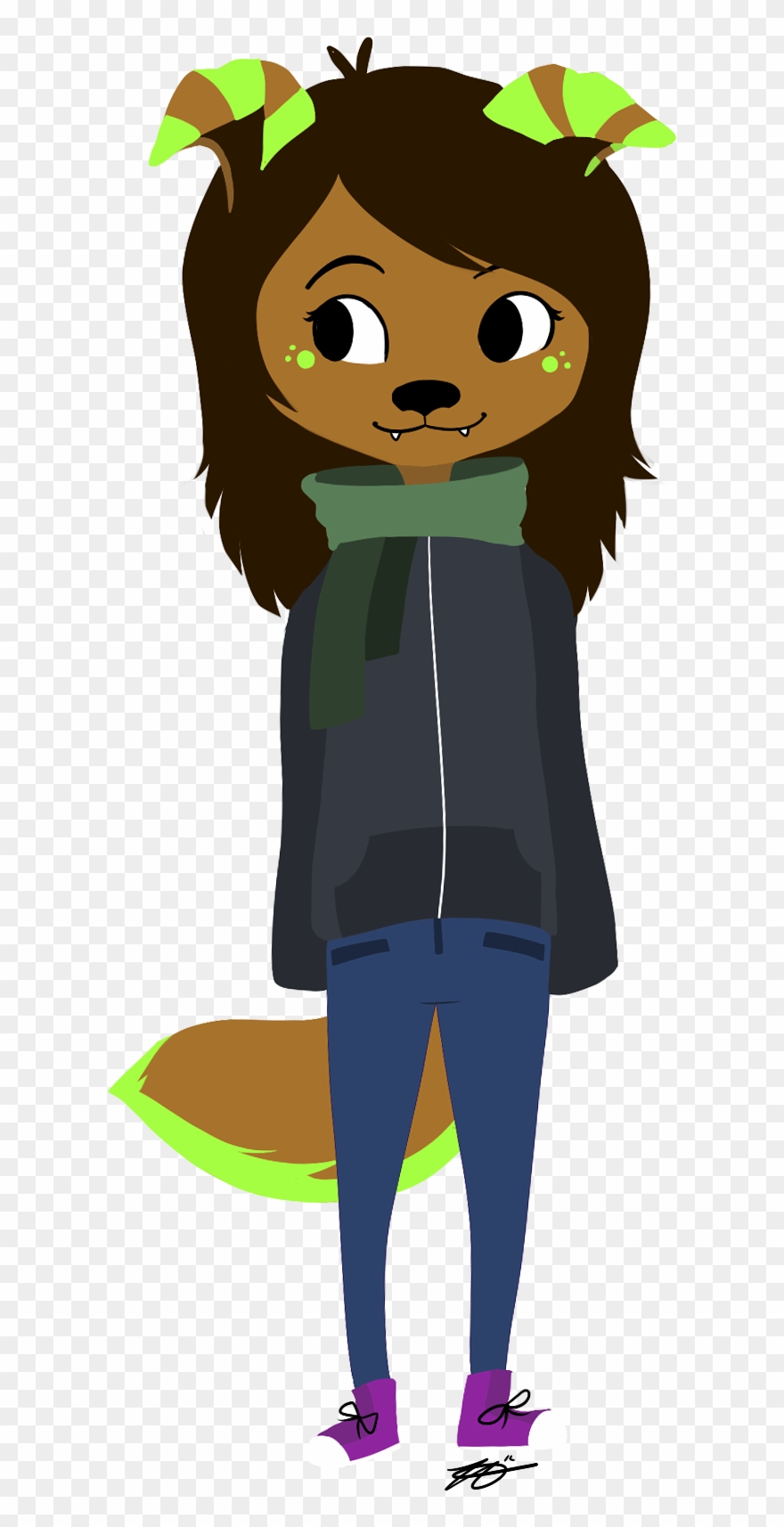 Furry Self Portrait Clipart