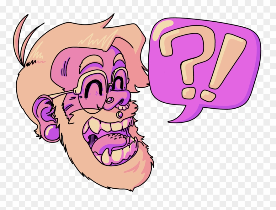 Baboon Self Portrait No Name Clipart