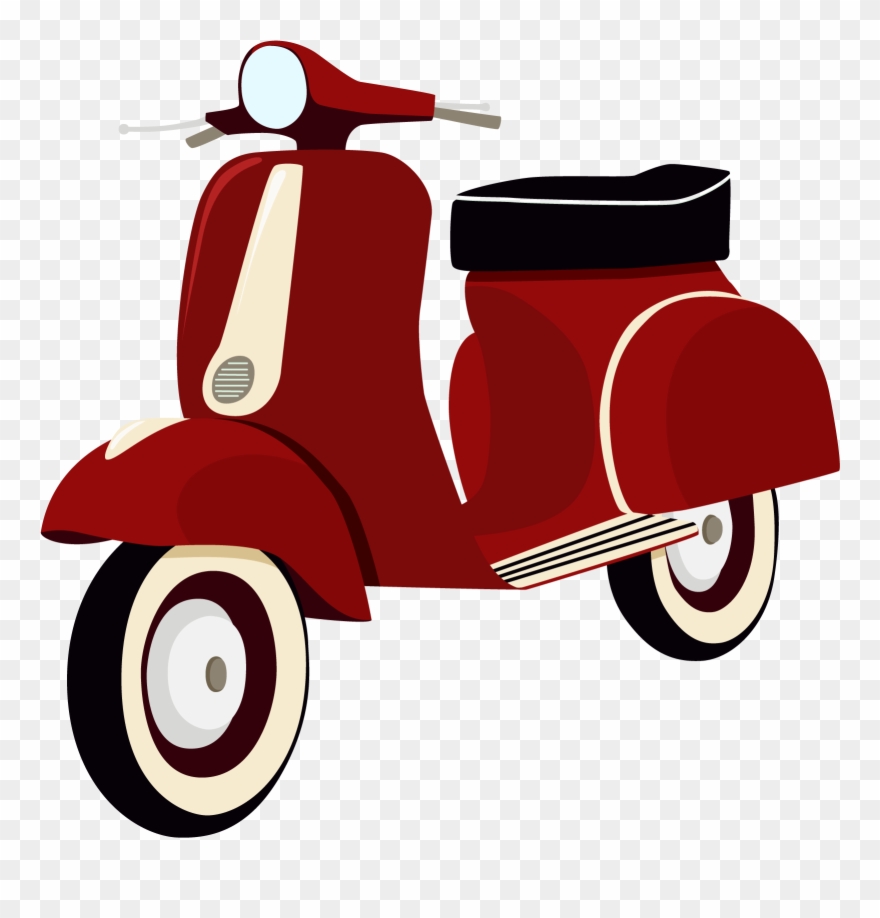 Best Free Kiss Scooter Motorcycle Helmet Vespa Vector Clipart