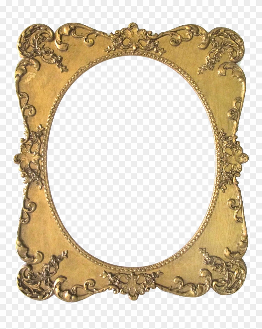 Oval Clipart Portrait Frame - Png Download