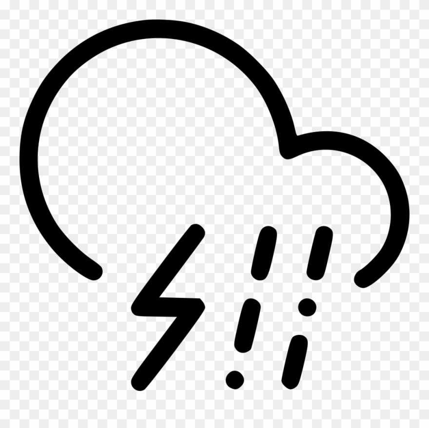 Sleet Storm Cloud Lightning Rain Comments Clipart