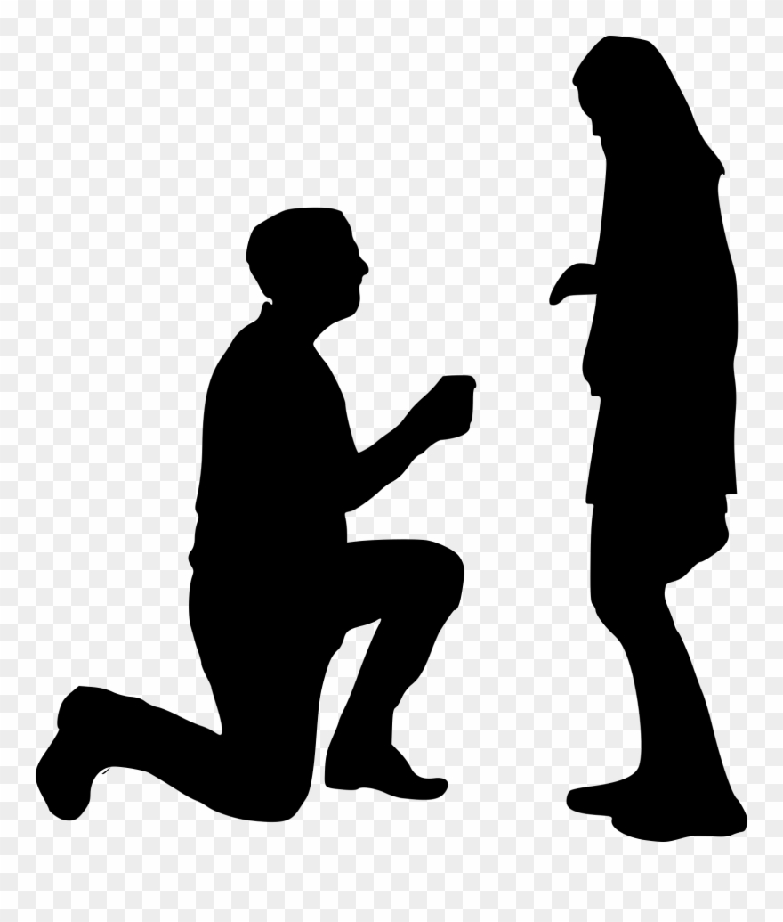 Proposal Silhouette Clipart