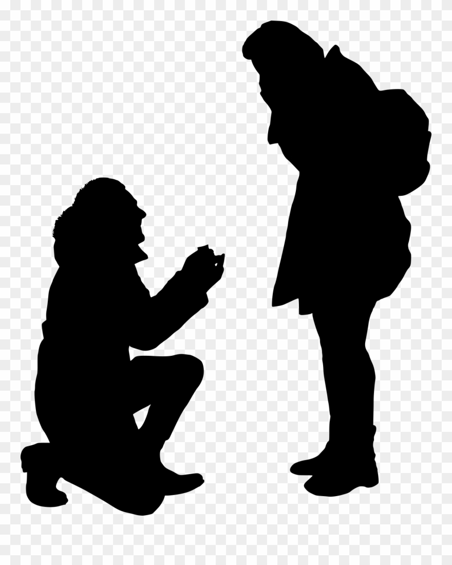Proposal Silhouette Clipart