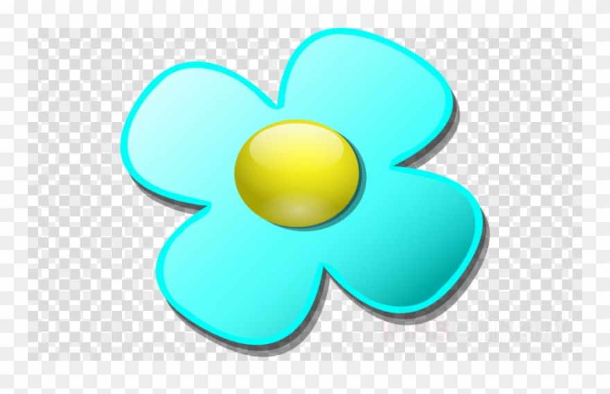 Light Blue Flower Clipart Blue Clip Art - Png Download