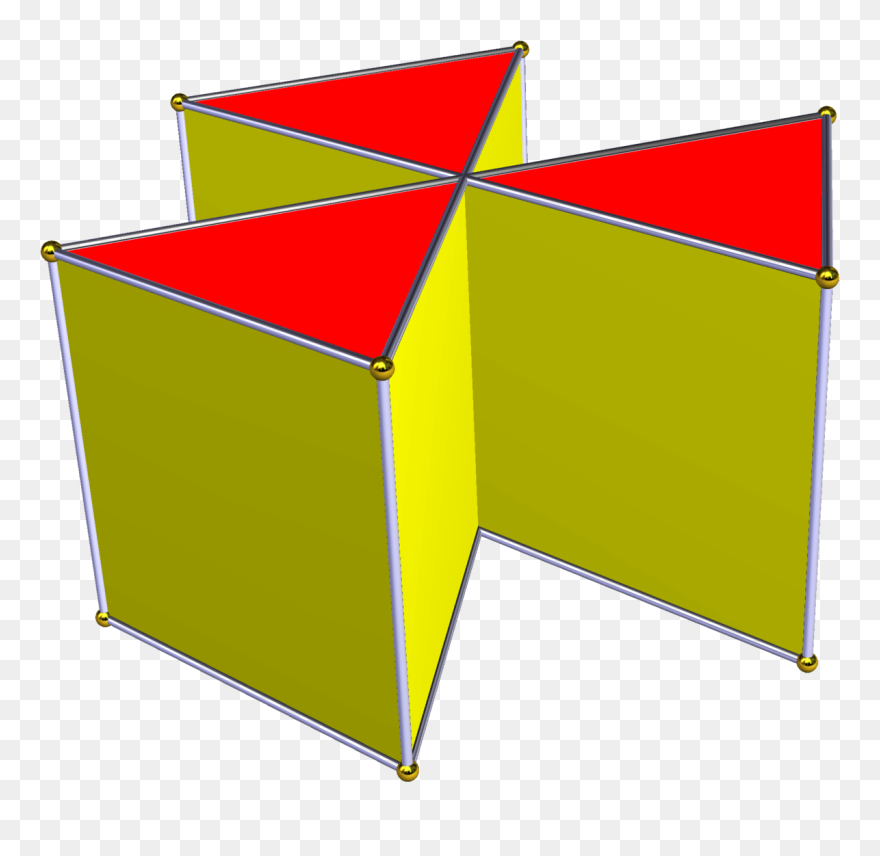 Crossed Hexagonal Prism Clipart