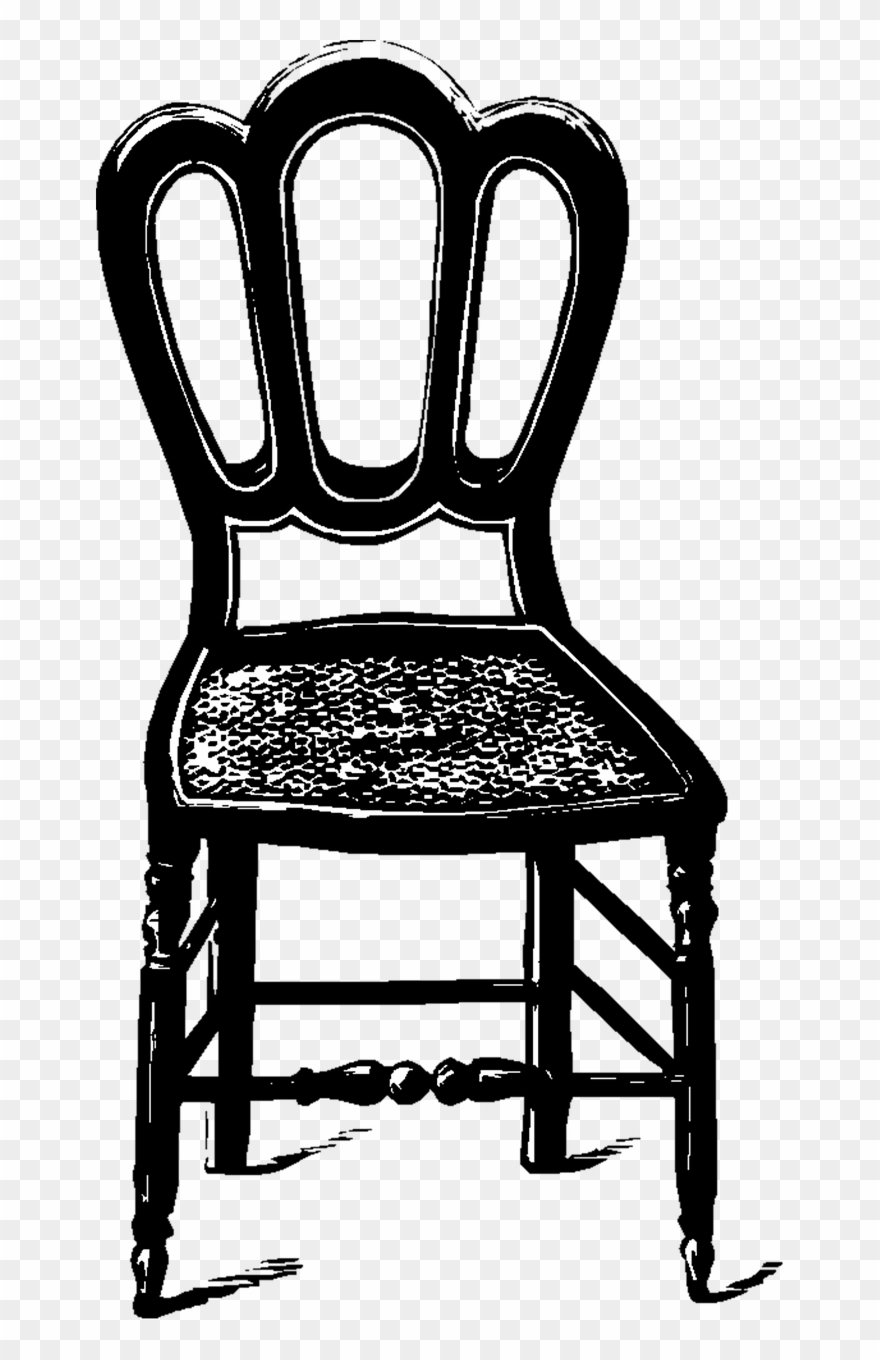 Home Decor, Chair Fancy Vintage Furniture Room Kitchen Clipart