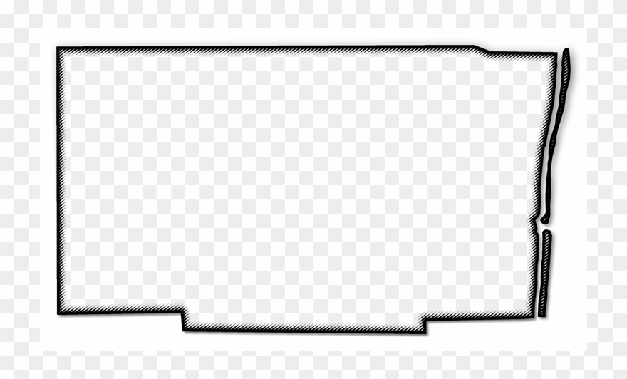 A Map Of Broward With A Black Outline, Drop Shadow, Clipart