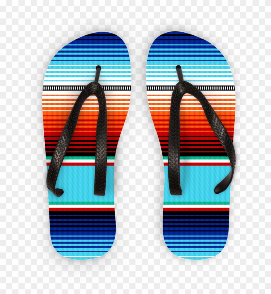 Serape Nights ﻿kids Flip Flops Clipart