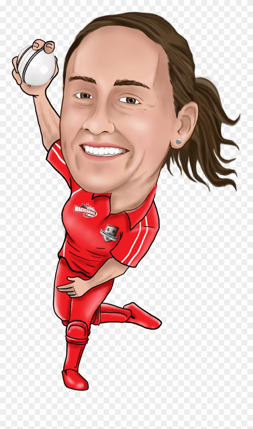 Cricket Clipart Woman Cricket - Png Download