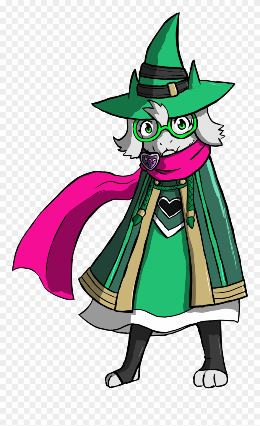Ralsei The Lonely Prince With A Wizardly Redesigned Clipart