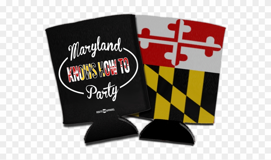 Maryland Pride Koozie Bundle Clipart