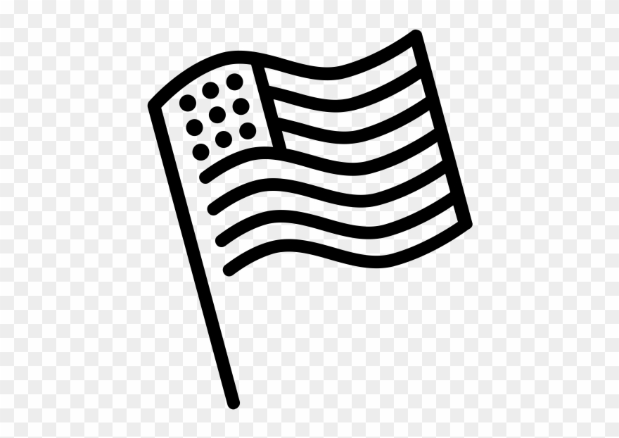 Us Flag Rubber Stamp Clipart