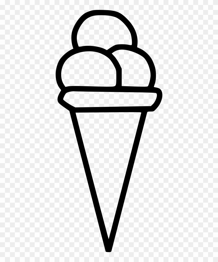 Ice Cream Cone Dessert Sweet Sugar Treat Comments Clipart