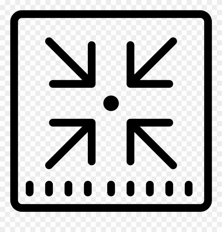 The Icon Consists Of Four Arrows Pointing To The Center Clipart