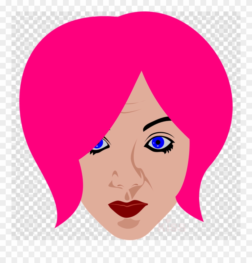 Pink Hair Clipart Clip Art - Png Download