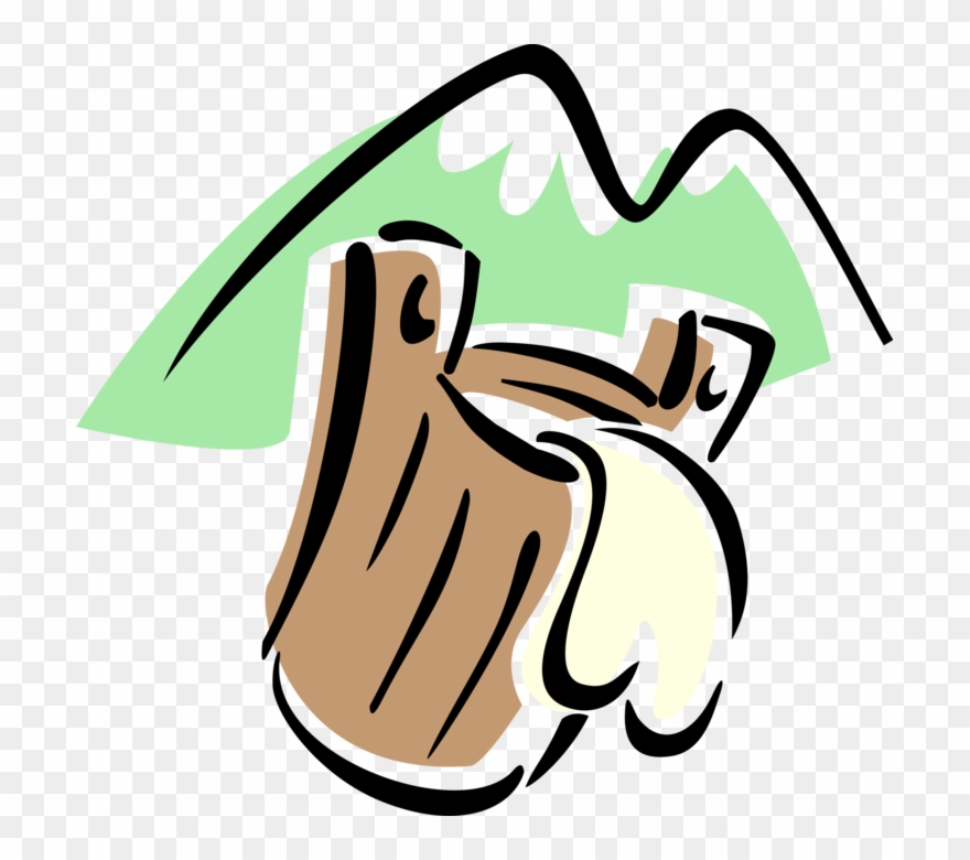 Vector Illustration Of Dairy Industry Wooden Bucket Clipart