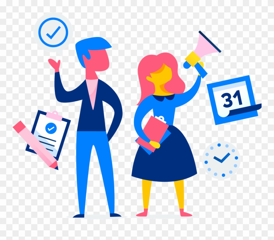 Asana Events Find Us In Person Planning Clipart