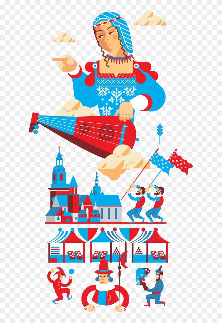 Russia Cartoon Elements Clipart