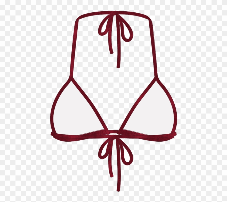 Rose Velvet Bikini Top Ii Clipart