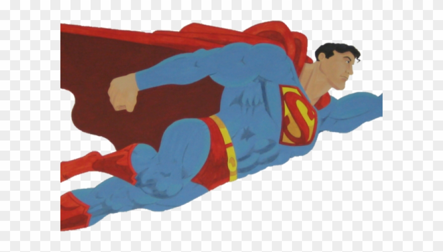 Superman Logo Clipart Flying - Png Download