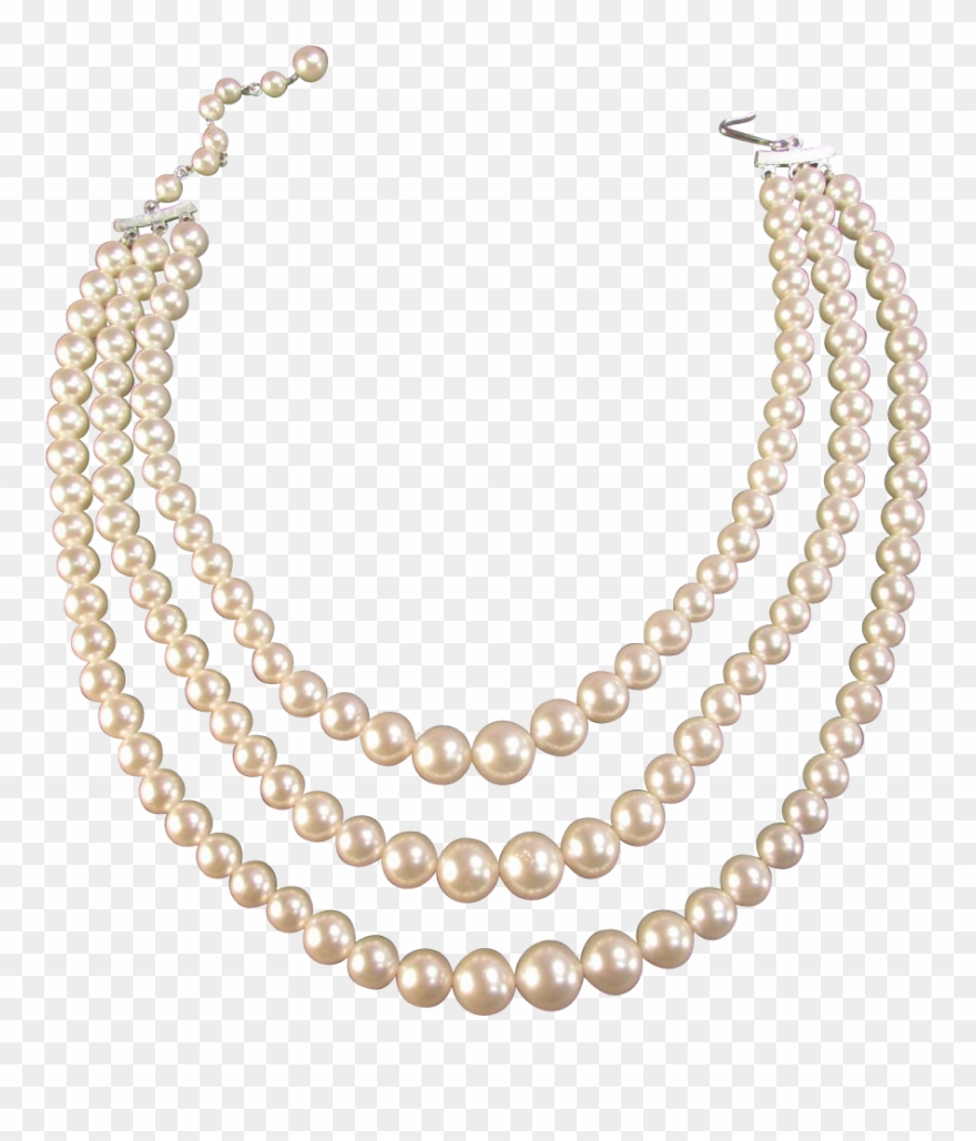 Necklace Clipart Pearl Strand - Png Download