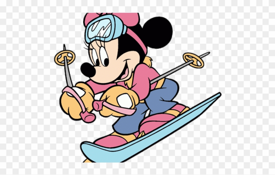 Skiing Clipart January - Png Download