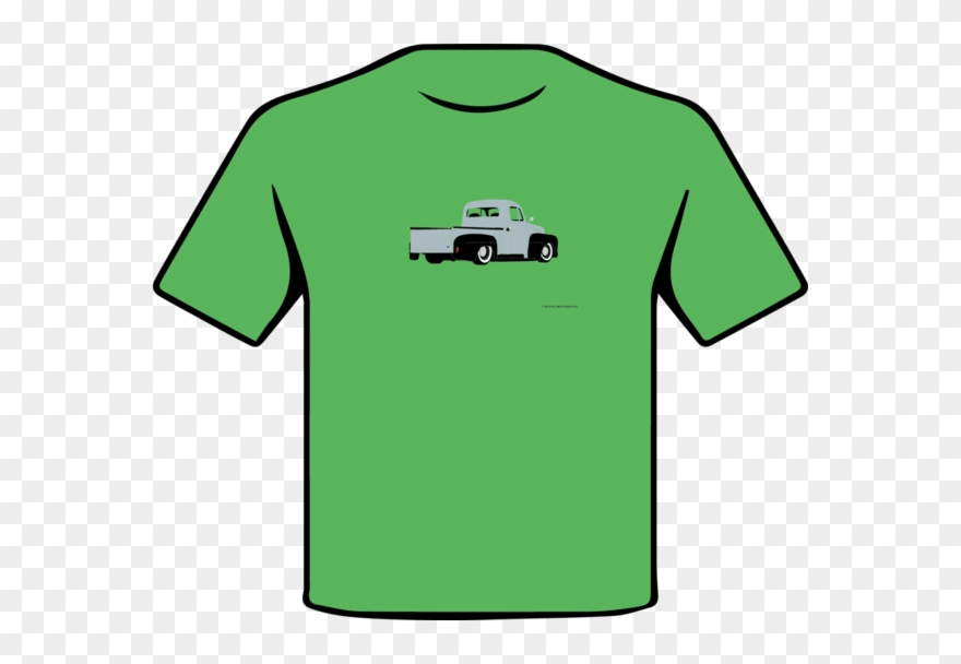 Ford F1 Hotrod Pickup Truck Rear 3/4 Angle Multi Color Clipart