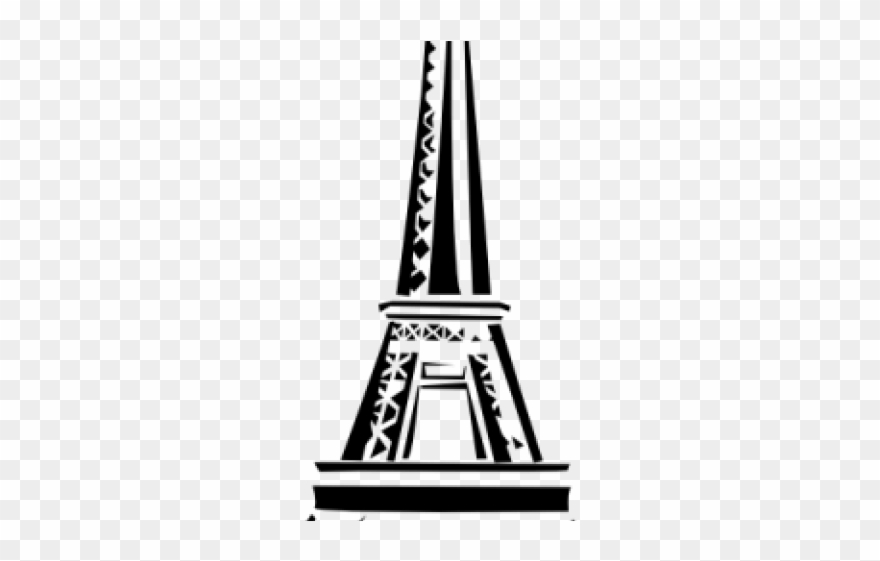 Eiffel Tower Clipart Silver - Png Download