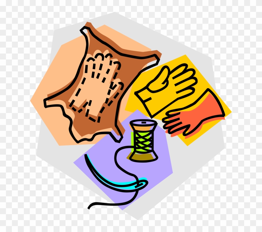 Vector Illustration Of Leathersmith Craftsman Makes Clipart