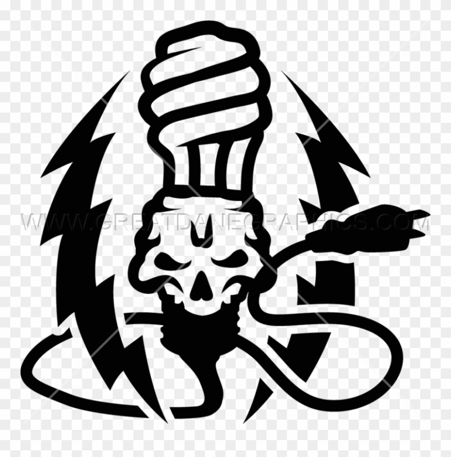 Lightning Bulb Production Ready Clipart