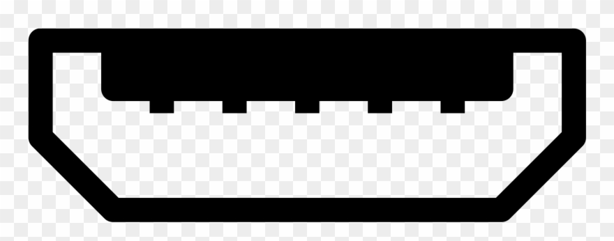 Usb Micro B Filled Icon Clipart