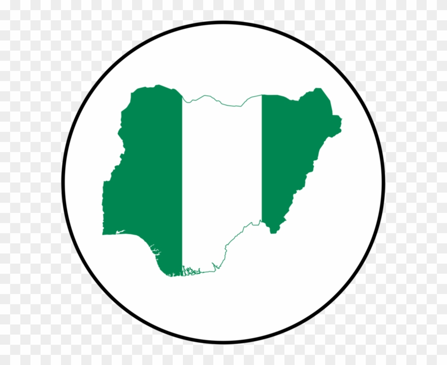 Nigeria Nigerian Map Flag National Country Badge 25mm Clipart