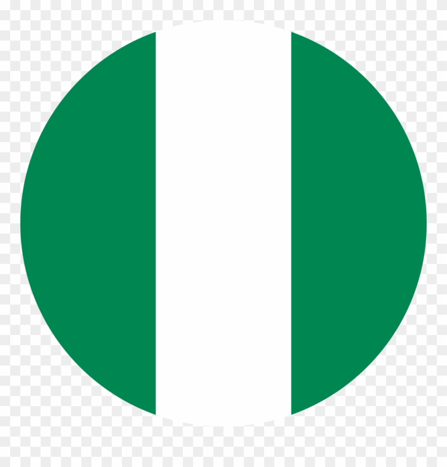 Nigeria Flag Round Medium Clipart