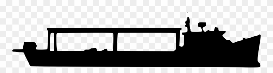 Silhouette Rectangle Watercraft Clipart