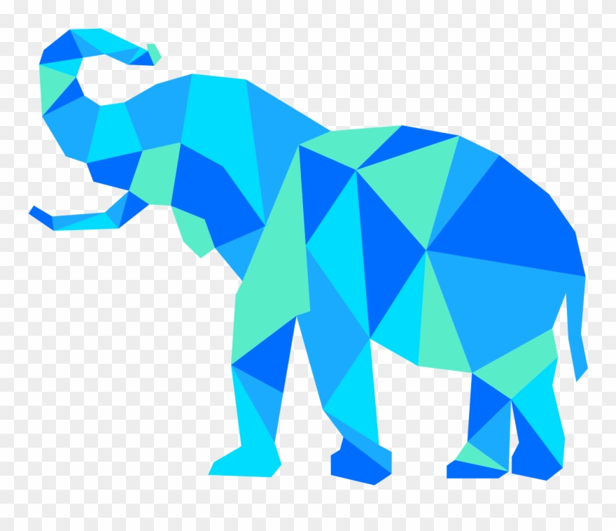 Elephant Blue Clipart