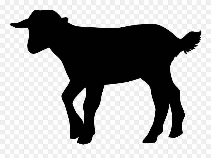 Nubian Dairy Goat Silhouettes Clipart - Png Download