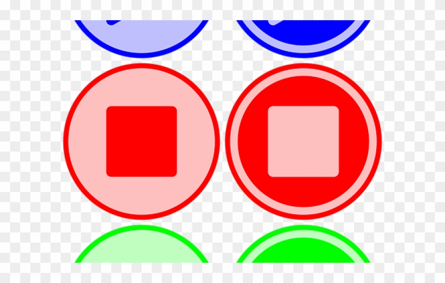 Pause Button Clipart Red - Png Download