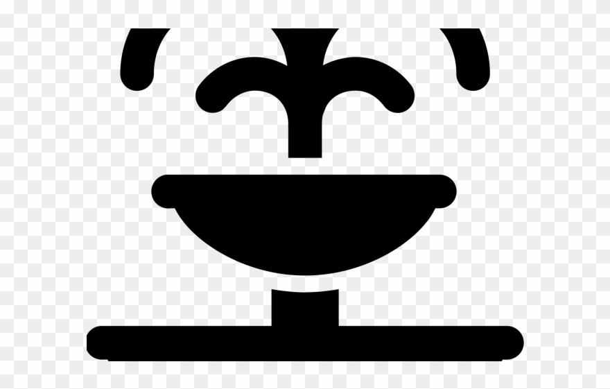 Fountain Clipart Round Water - Png Download