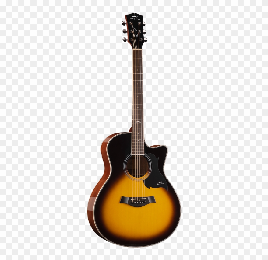 Kepma A1c Acoustic Guitar Glossy Finish Sunburst Clipart