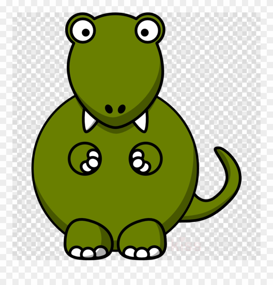 Cartoon Tyrannosaurus Rex Dinosaur Shower Curtain Clipart - Png Download