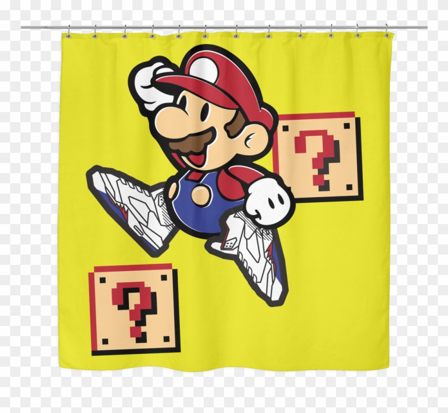 Air Mario Shower Curtain Clipart