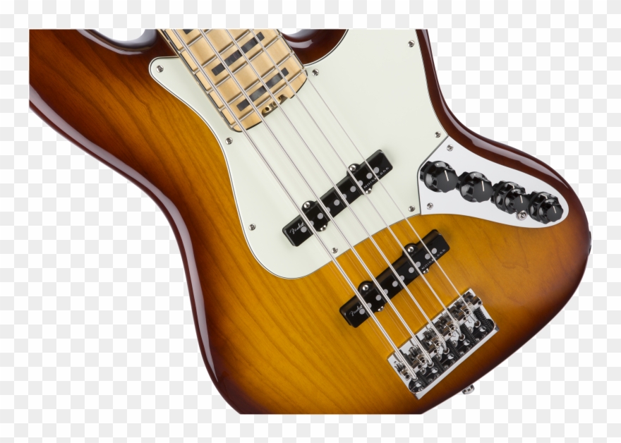 American Elite Jazz Bass V Tobacco Sunburst Fender Clipart