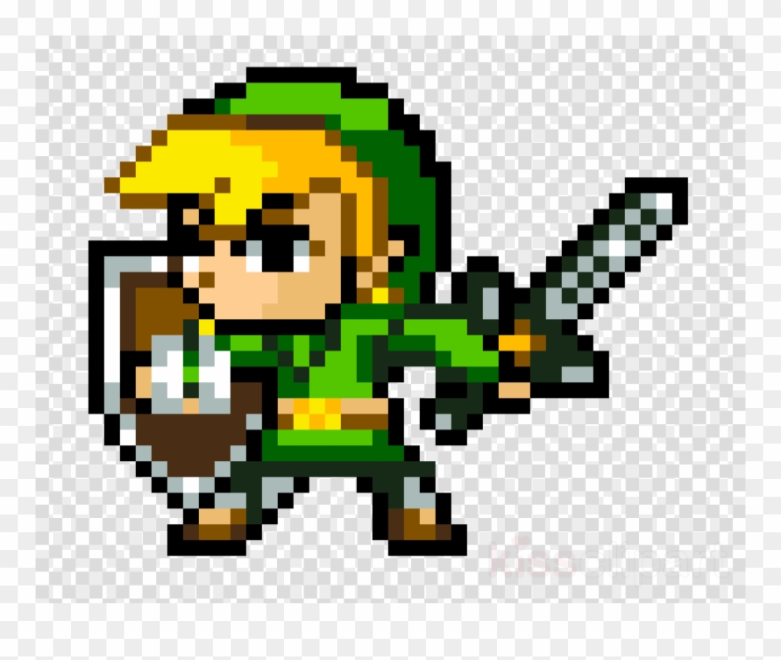 Toon Link Pixel Art Clipart Link The Legend Of Zelda - Png Download