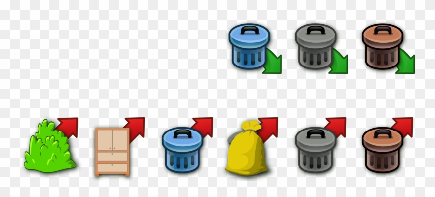 Rubbish Bins & Waste Paper Baskets Plastic Recycling Clipart