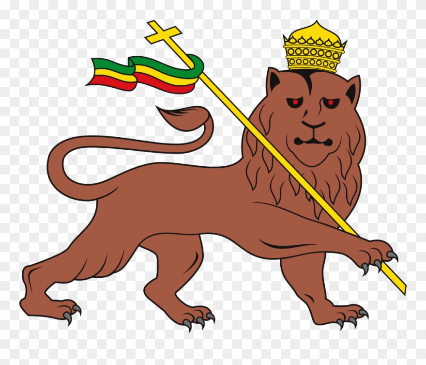 Lion Of Judah Emblem Of The Ethiopian Empire Clipart