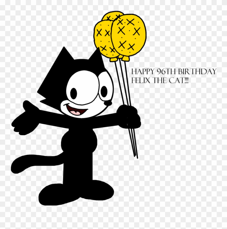 Happy 96th Birthday, Felix The Cat By Marcospower1996 Clipart