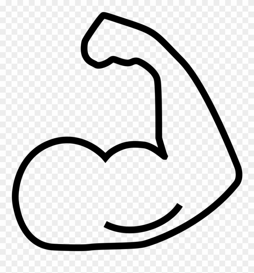 Magnified Muscle Strength Clipart